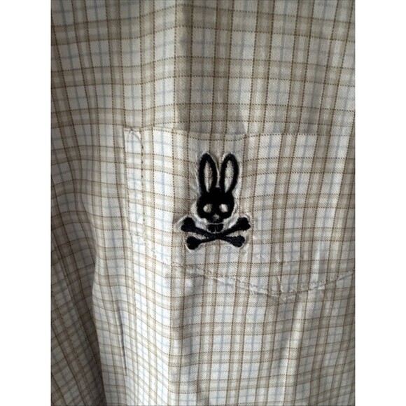 Psycho Bunny By Robert Godley Long Sleeve Plaid Button Down Shirt Size 2XL - Picture 8 of 11